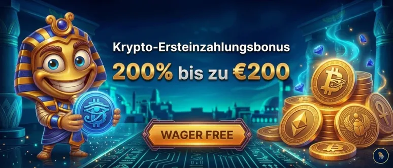 Krypto-Aktion bei Horus Casino